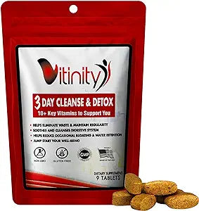 3 Day Detox - Natural Whole Body Detox Pills - Colon Cleanse for Digestive Health - Herbal Supplement for Weight, Bloating, Constipation Relief - Apple Cider Vinegar &amp; Cayenne Pepper