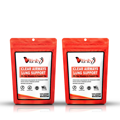 Clear Airways Lung and Respiratory Health 2 in 1 Pills - VITINITY